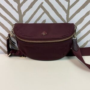 Kate Spade Medium Taylor Nylon Belt Bag in Cherrywood